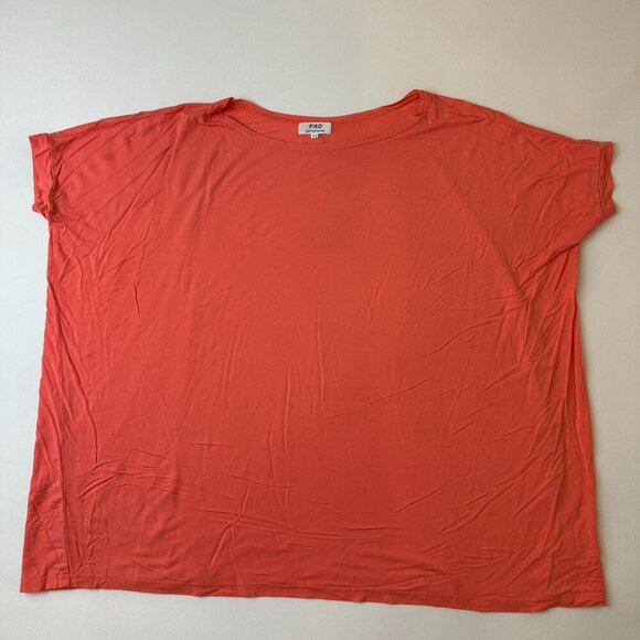 Piko 1988 Tops - PIKO Shirt Womens Medium Orange Dolman Short Sleeve Relaxed Soft Basic Top